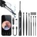 Ear Wax Removal  Ear Cleaner with Camera and Light  Ear Wax Removal Kit with 7 Pcs Ear Set  1080P Otoscope  Ear Cleaning Tool with 6 Ear Spoon  Ear Camera for iPhone & Android Phones Black