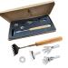 SCUUBY back scratch (6-part) made of high-quality stainless steel with bamboo handle i back scraper extendable with interchangeable attachments i telescopic back scratch i scratch hand i back scratcher