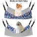 Petmolico Cat Hanging Hammock Bed - Adjustable Strap, Reversible Double-Sided Design - Large Blue Fish Pattern - Ideal for Cats, Kittens, Small Dogs & Other Small Pets - Buy Online on GoSupps.com