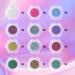 Makeup Eye Shadow Single 12X Girls Sparkly Eye Shadow Single Buildable Reflective Glitter Eyeshadow Single for Travel Daily Travel Parties Picnics - Buy Online on GoSupps.com