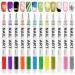 12Pcs 3D Nail Art Pens Set  12 Color Nail Graffiti Pens Gel Nail Drawing Pens Fine Tip Painted Pen Manicure Polish Tools for DIY Painting Nails Beauty Adorn Women Girls