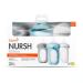 Boon NURSH Reusable Silicone Baby Bottles 3-Pack, 8 Oz Medium Flow - Tie Dye Design - Buy Online on GoSupps.com