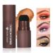 Huaxingda Eyebrow Stamp Kit - Waterproof Stencil & Shade Powder for Beginners | Light Brown | Dirt Repellent Makeup - Buy Online on GoSupps.com