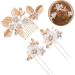 SKISUNO 1 Set Leaves and Flowers Hair Comb Wedding Hairpin Hair Accessories for Women Bridal Headpiece Bride Headdress Wedding Hair Comb Hair Combs for Women Accessories Flower Hair Pin - Buy Online on GoSupps.com