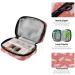 Buy Pfrewn 7-Day Pill Organizer Case - Cute Cartoon Axolotl Red Travel Pill Box | Portable Weekly Vitamin & Medicine Holder - Buy Online on GoSupps.com