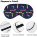 Colorful Dachshund Dog Sleep Mask - Adjustable Blindfold for Sleeping, Travel, and Naps - Buy Online on GoSupps.com