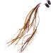 Feather Hair Clips  Long Hippie Boho Indian Accessories  Real Clip on Feather Extensions (Naturals)