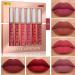 6-Piece Nude Lip Gloss & Matte Lipstick Set | Waterproof Long-Lasting Makeup | Non-Stick Cup Fade-Proof Lip Color - Buy Online on GoSupps.com