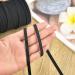 Coopay 200 Yards Length 1/4 Width Elastic Cord, 2 Rolls - 100 Yards/Roll, Heavy Stretch Elastic Spool Knit for Sewing, Black and White 1/4 Inch - Buy Online on GoSupps.com