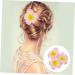 DRESSOOS 1pc Floral Decorations Plumeria Hair Pin Wedding Headpiece for Bride Hawaii Decor Flowers Decoration Flower Decorations Hawaiian Hair Flower Bridal Headdress Pink Miss Comb Pearl - Buy Online on GoSupps.com