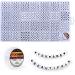 Eppingwin 1400 pcs Letter Beads, 4x7 mm Acrylic Beads, Beads for Jewelry Making, Beads for Bracelet Making, Alphabet Beads, in 28 Grid Box (White and Black) 4 x 7 mm (Round beads, 1mm hole) Black Letters & White Base