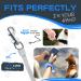Moestar UFO Retractable Dog Lead | Hands-Free 360 Tangle | 3m/10ft Nylon Leash for Medium Small Dogs Up to 66lbs | Blue - Buy Online on GoSupps.com