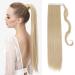 Tess ponytail Extension Blond 60 cm dark blonde & bleach blonde (#18/613) smooth braid extension ponytail hair part 90g long hair extension braid 60 cm smooth dark blonde & bleach blonde (#18/613)