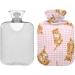Lovely Cat Hot Water Bottle with Cover - 2L for Pain Relief Cramps & Injuries | International Shipping - Buy Online on GoSupps.com