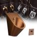 Wall-Mounted Stainless Steel Urinal splashproof Water Saving Urinal Potty High-Efficiency Flushing Urinal for Commercial Public Toilets for Hotel/Airport/bar Rosegold