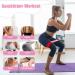 COFOF Fitness Band Set - 5 Latex Resistance Bands for Yoga Pilates & Strength Training | German Instructions & Carry Bag - Buy Online on GoSupps.com