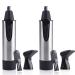 Professional Heavy Duty Nose Ear and Facial Hair Stainless Steel Trimmer for Men Women Painless Trimming Dual Edge Blades Battery-Operated 2-Pack (ROC64010)