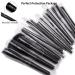 ZOREYA 15Pcs Premium Synthetic Makeup Brush Set for Foundation, Concealers, Powder, Blush - Black - Buy Online on GoSupps.com