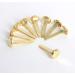 Hapy Shop Paper Fasteners Medium 3/4-Inch Brass Plated Scrapbooking Brads Round Metal Brads for Crafts Making DIY 300 Pack - Buy Online on GoSupps.com