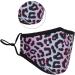 Washable Reusable 3-Layer Cotton Cloth Mask - Grey Leopard Print | One Size Fits Most | Eco-Friendly Face Covering - Buy Online on GoSupps.com