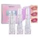 Glitter Confetti Lip Balm Set Magic Color Changing Moisturizing Lipstick and Tinted Lip Balm pH Lip Balm Hydrating & Plumping Sheer Jelly Lipstick with Rainbow Confetti (3PCS)