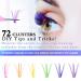 120 Colored Cluster Lash Extension Kit - DIY Home Application with Bond Seal & Applicator Tool - Buy Online on GoSupps.com