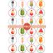 PRECUT Ice Lolly Edible Cupcake Toppers - Summer Ice Cream Theme Premium Thickness SWEETENED VANILLA - wafer card disc cake decorations (Pack of 24) - Buy Online on GoSupps.com