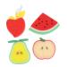 Healeved 4pcs Child Bath Fruit Shower Ball Body Scrub Sponge Fruit Shower Bath Ball Bath Loofah Mesh Shower Ball Bath Scrubber Baby Mesh Sponge Bath Sponge Kids Body Wash Pu Sponge Material 1 Count (Pack of 1)