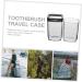 Amosfun Transparent Toothbrush Storage Box | Travel Toothpaste Carrier & Bathing Room Cup | Removable Baby Bathing Eyes Suitcase - Durable ABS - Buy Online on GoSupps.com