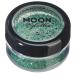 Holographic Glitter Shakers by Moon Glitter - Green - Cosmetic Festival Makeup Glitter for Face Body Nails Hair Lips - 5g