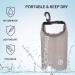 IDRYBAG Clear Waterproof Dry Bag 2L/5L/10L/15L/20L - Lightweight Dry Sack for Water Sports - Ideal for Kayaking, Boating, Swimming - Black Caffeine - Buy Online on GoSupps.com