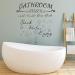 4-Piece Bathroom Wall Decals Sticker Set - Toilet Rules, Soak Relax Enjoy, Love Mom - Vinyl Wall Art Decor in Black - Buy Online on GoSupps.com