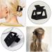 Set of 4 Small Black Claw Clips for Thin and Thick Hair - Square Matte Design - Women's Hair Accessories - Ideal Gifts for Mom - Buy Online on GoSupps.com