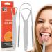 Premium Stainless Steel Tongue Cleaner & Scraper | Portable Metal Tongue Brush for Bad Breath Reduction | LNHGH - Buy Online on GoSupps.com