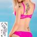 Flowers & Butterflies Temporary Tattoos Stickers - 72 Sheets, Roses, Multi-Colored Body Art for Women, Girls, Kids - Buy Online on GoSupps.com