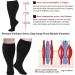 Zingso Wide Calf Compression Stockings for Men & Women - 2 Pairs Oversize Support Socks Reduces Swelling & Pain - Ideal for Nurses & Running - XXXL Beige - Buy Online on GoSupps.com