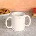 Dual Handle Mug (Double Grip Mug) to Aid Tremors  MICROWAVE SAFE  11.83 US Fl. Oz. (350 Ml)  BPA-FREE - WHITE Color - Buy Online on GoSupps.com