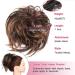 Buy Tousled Updo Messy Bun Hair Piece - Synthetic Wavy Bun Extensions & Scrunchies in Light Auburn to Brown for Instant Chignon & Ponytail - Perfect for Women! - Buy Online on GoSupps.com