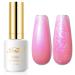 Imiti pearlen gel nail polish 15 ml of hot pink glitter drawing gel nail polish shell thread shimmer mermaid nail gel nail polish which with UV LED to do home from nail art manicure salon pearls bright pink