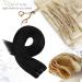 Moresoo 24 Inch Natural Black Double Weft Human Hair Extensions - 100g Pack #1B | Black Sew-in Weft - Buy Online on GoSupps.com