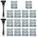 44 pieces wet razors for men disposable razors for men disposable razors for men 42 replaceable heads 2 razor handles
