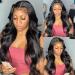 28 13x4 Body Wave Lace Front Wig | HD Transparent Brazilian Human Hair | Pre Plucked with Baby Hair | 180% Density | Natural Black | For Black Women - Buy Online on GoSupps.com