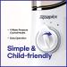 Aquapick AQ-350 Water Flosser & Oral Irrigator | 600ml Large Water Tank | 4 Jet Tips | Grey - Buy Online on GoSupps.com