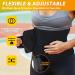 Ohuhu Waist Trimmer - Adjustable Neoprene Ab Trainer Belt for Back Support - Sweat Wrap for Weight Loss - Fits Up to 40 Inches - Men & Women - Buy Online on GoSupps.com