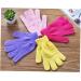 Medium Purple Exfoliating Bath Gloves - Pair Shower Gloves for Deep Cleansing & Scrubbing | Perfect Body Scrub Exfoliator - International Shipping Available - Buy Online on GoSupps.com