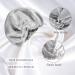 22 Momme 100% Pure Mulberry Silk Grey Sleep Cap for Women - Double Layer Hair Bonnet for Sleeping - Buy Online on GoSupps.com