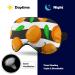 Peaches Sleep Mask - Adjustable Strap Eye Cover for Sleeping - Blocks Light for Night Travel and Naps - Men and Women - Buy Online on GoSupps.com