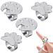 GALPADA Palette Annulaire 4 Pi ces pour Vernis Ongles Supports Argent s Accessoires Nail Art Ongles Professionnels et Amateurs