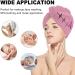 Ribbon Breast Cancer Heartbeat Microfiber Hair Towel Wrap for Women | 10x26 Inch Super Absorbent Hair Turban with Button - Buy Online on GoSupps.com