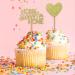 24 PCS Home Sweet Home Cupcake Toppers Gold Glitter Key Housewarming Cupcake Love Cupcake Decorations House Warming Party Decorations Set for Welcome New Home Party Decorations Gold - Buy Online on GoSupps.com